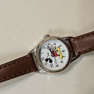 Brown Leather Mickey Mouse Disney watch